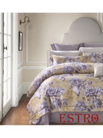 Постельное белье ESTRO Комплект постельного белья семейный, мако-сатин, PATRICIA