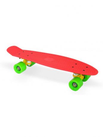 Скейтборды Moove&Fun Скейт пластиковый 22х6", красный