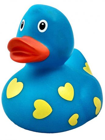 Игрушки для ванной Funny ducks Уточка голубая в сердечках Funny ducks 1042