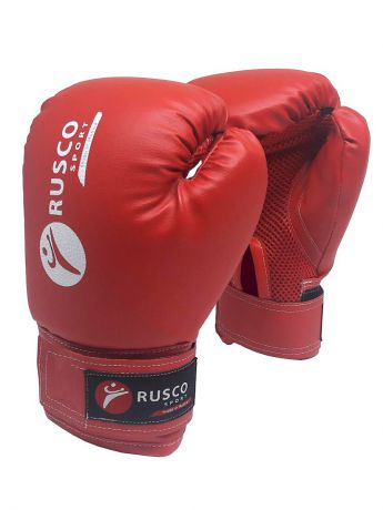 Перчатки боксерские Rusco Боксерские перчатки 10 oz, к/з, красные