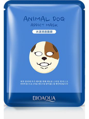 Тканевые маски и патчи Bioaqua Увлажняющая тканевая маска для лица Animal Face Dog