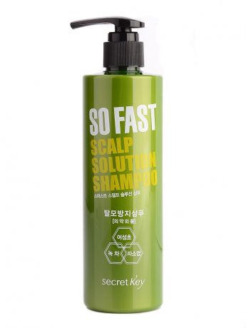 Шампуни Secret Key Шампунь укрепляющий с экстрактом зеленого чая 500мл So Fast Scalp Solution Shampoo 500мл