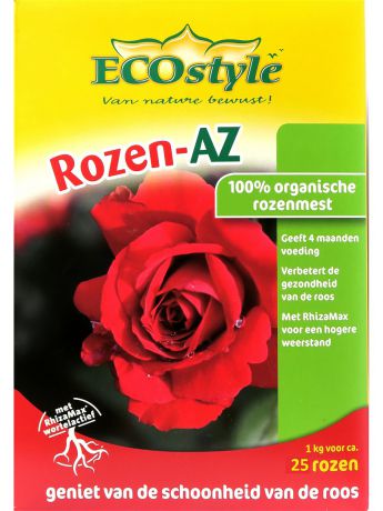 Удобрения ECOstyle Натуральное органическое удобрение "Rozen-AZ" для любых сортов роз, 1 кг на 10 кв. м