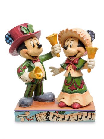 Фигурки Disney Traditions Фигурка Микки и Минни Маус с колокольчиками (С Рождеством!)