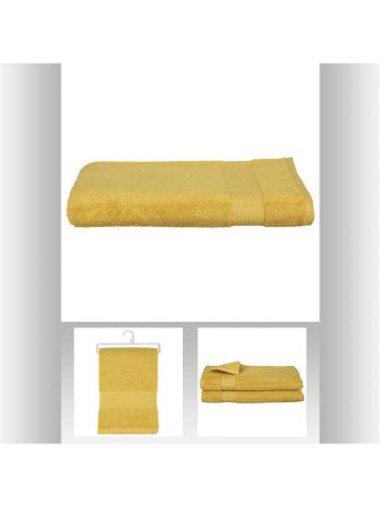 Полотенца банные JJA Полотенце махровое для ванных комнат, плотность 520 г/кв.см