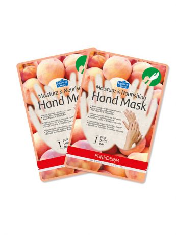 Косметические маски Purederm Набор из двух масок,   Увлажняющая и питательная маска для рук