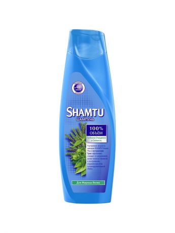 Шампуни SHAMTU Shamtu Шампунь 360 мл Глубокое очищение и свежесть с экстрактами трав