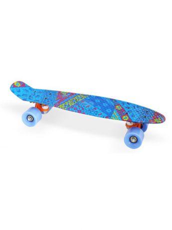 Скейтборды Moove&Fun Скейт пластиковый 22х6"-18, синий