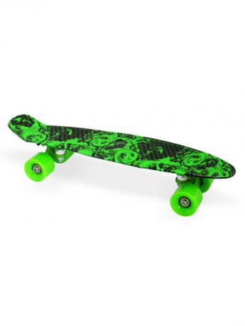 Скейтборды Moove&Fun Скейт пластиковый 22х6"-18, зеленый