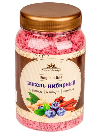 Смеси для напитков АлтайФлора Кисель черничный с корицей и имбирем 250 гр.