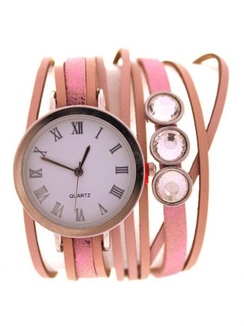 Часы наручные Tina Bolotina Часы на длинном ремешке Розово-бежевые