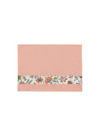 Полотенца банные Aquarelle Полотенце банное AQUARELLE, размер 70*140см, серия-Фотобордюр цветы 2, розово-персиковый