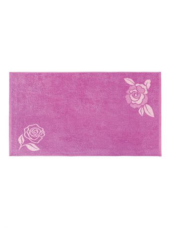 Полотенца банные Aquarelle Полотенце банное AQUARELLE, размер 70*140см, серия-Розы 1,  розовый, орхидея