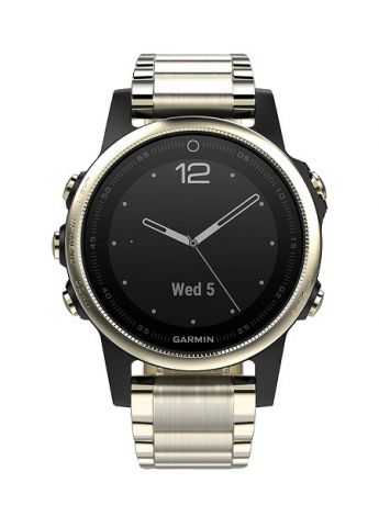 Смарт-часы GARMIN Часы fenix 5S SapphireChampagne/Metal BandGPS (010-01685-15)