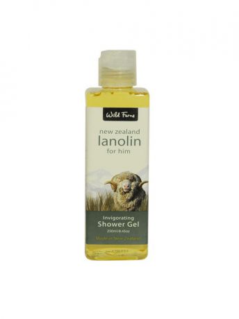 Гели Wild Ferns Бодрящий гель для душа Lanolin for Him Invigorating Shower Gel с Ланолином, 250 мл