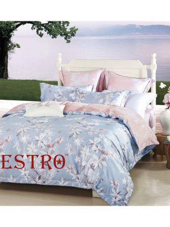 Постельное белье ESTRO Комплект постельного белья семейный, мако-сатин, ANTONELLA
