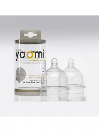 Соски YOOMI Yoomi  Силиконовые соски (2 соски со средней скоростью подачи 3-6 мес.)
