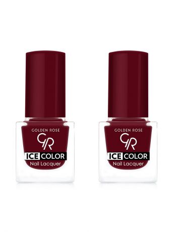 Лаки для ногтей Golden Rose.. Лак для ногтей Ice Color, 2 штуки. Тон 128