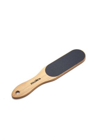 Пилки для ногтей SOLOMEYA Широкая профессиональная деревянная педикюрная пилка( черная) 100/180