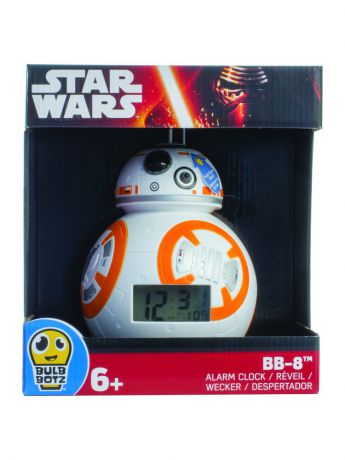 Часы настольные Star Wars Часы настольные BulbBotz Star Wars минифигура Дроид BB-8