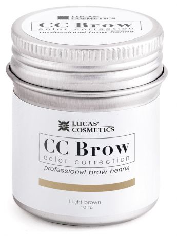 Краски для волос CC Brow Хна для бровей в баночке (светло-коричневый), 10 гр