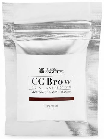 Краски для волос CC Brow Хна для бровей в саше (темно-коричневый), 10 гр