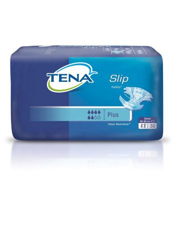 Подгузники для взрослых TENA Подгузники для взрослых TENA Slip Plus 30шт S ( 60-80 см) дышащие