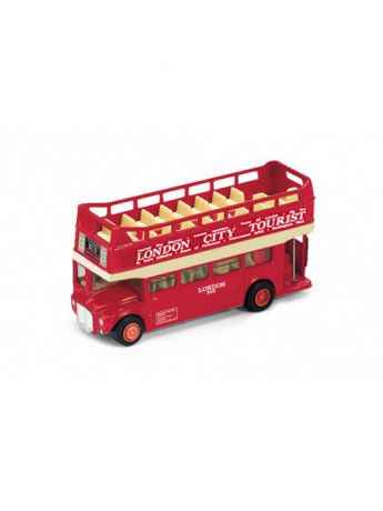 Машинки WELLY Игрушка модель автобуса  London Bus открытый