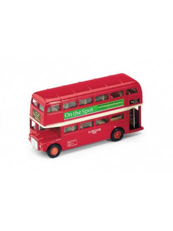 Машинки WELLY Игрушка модель автобуса  London Bus