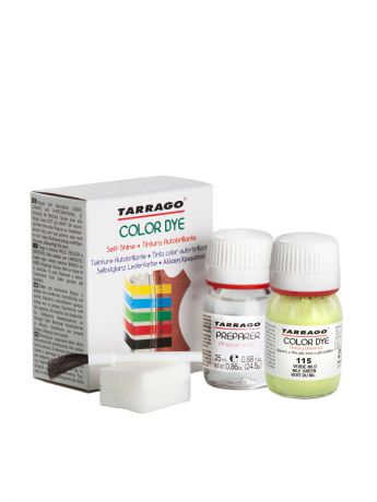 Краски для обуви Tarrago Краситель+очиститель  для гладкой кожи TDC05 COLOR DYE, стекло, 2 х 25мл. (115 светло-салатовый)