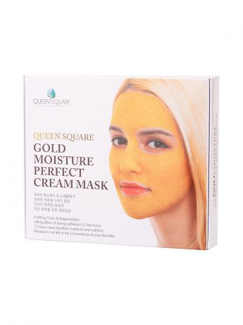 Косметические маски ANSKIN Маска для лица антивозрастная с золотом (Набор) Gold Moisture Perfect Cream Mask 50гр*4