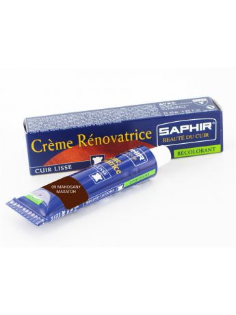 Краски для обуви Saphir Восстановитель кожи Creme RENOVATRICE, 25 мл. (жидкая кожа)(09 махагон)