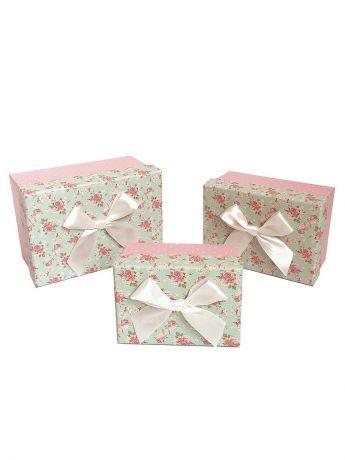 Подарочные коробки VELD-CO Коробки картонные, набор из 3х шт. 11,2*8*5,8,  13,2*9,8*7,   15,7*11,2*8,2см.