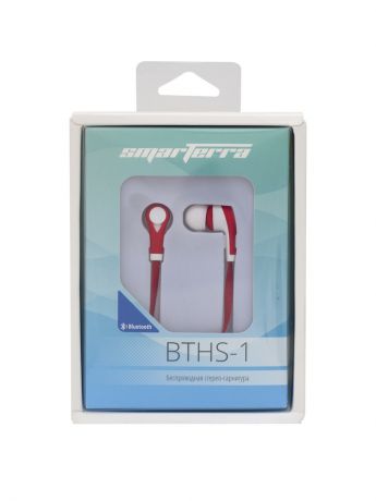 Гарнитуры SMARTERRA Беспроводная стерео гарнитура Smarterra BTHS-1 (Bluetooth,красный)