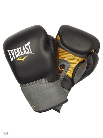 Перчатки боксерские Everlast Перчатки тренировочные на шнуровке Pro Leather Laced