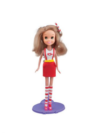 Наборы для лепки Toy Target Набор для творчества с пластилином Fashion Dough и куклой Блондинка в красной юбке