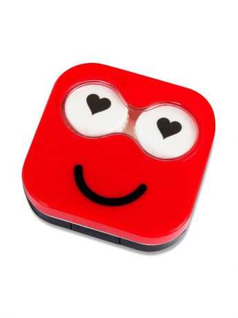 Контейнеры для линз Balvi Набор для контактных линз Emoji красный