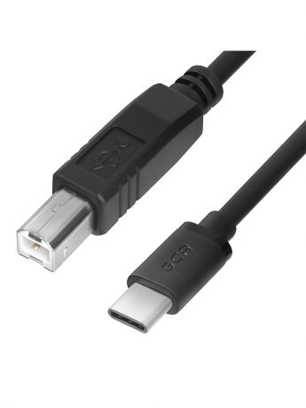 Кабели GCR Кабель USB Type C 2.0m, 28/28 AWG, CM / USB 2.0 BM, для Macbook 12, Nokia N1, MSI Z79 GCR