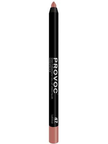 Косметические карандаши Provoc PV0047 Gel Lip Liner 47 Luscious Гелевая подводка в карандаше для губ (цв. беж.-розовый)