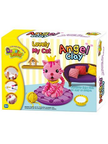 Наборы для лепки ANGEL CLAY Набор чудо-глины Angel Clay "Кошечка"
