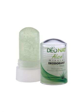 Дезодоранты ДеоНат Кристалл - 100 % натуральный минеральный дезодорант ДеоНат (DeoNat), стик с соком алоэ, 60 г