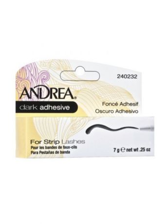 Клей для накладных ресниц Andrea. Andrea 300500 Mod Strip Lash Adhesive Dark Клей для ресниц тёмный, 7 г