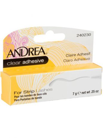 Клей для накладных ресниц Andrea. Andrea 300000 Mod Strip Lash Adhesive Clear Клей для ресниц прозрачный, 7 г