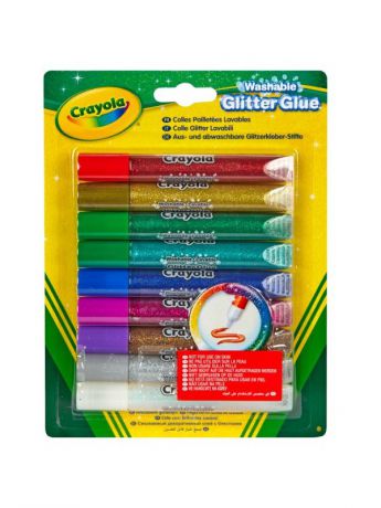 Клей Crayola Клей с блестками 9 цветов