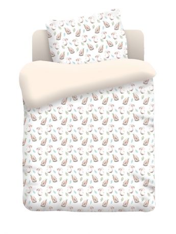 Постельное белье Непоседа Комплект постельного белья в кроватку бязь "Ушастики"