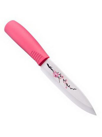 Ножи кухонные Satoshi Сакура Нож кухонный керамический, лезвие с принтом, 12,5см