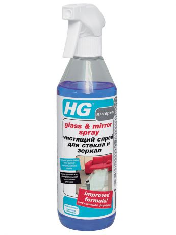 Средства для уборки HG Чистящий спрей для стекла и зеркал 0,5л HG 142050161