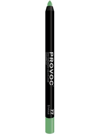 Косметические карандаши Provoc Гелевая подводка в карандаше для глаз PV0077 Gel Eye Liner 77 Envious  (цв. малахит, шиммер)