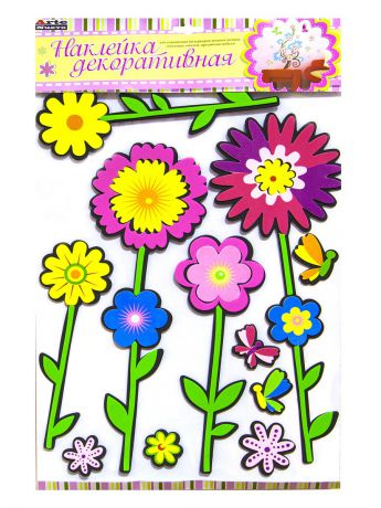 Наклейки интерьерные ArteNuevo Наклейка для декора "цветы"