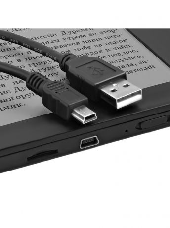 Кабели GCR Кабель mini USB 2.0  1.0m черный, 28/28 AWG, AM / mini 5P, экран.